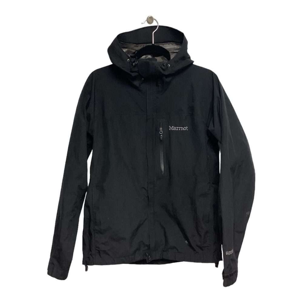 Marmot Black Lightweight Rain Womens Utility Jacket With Hood Size S